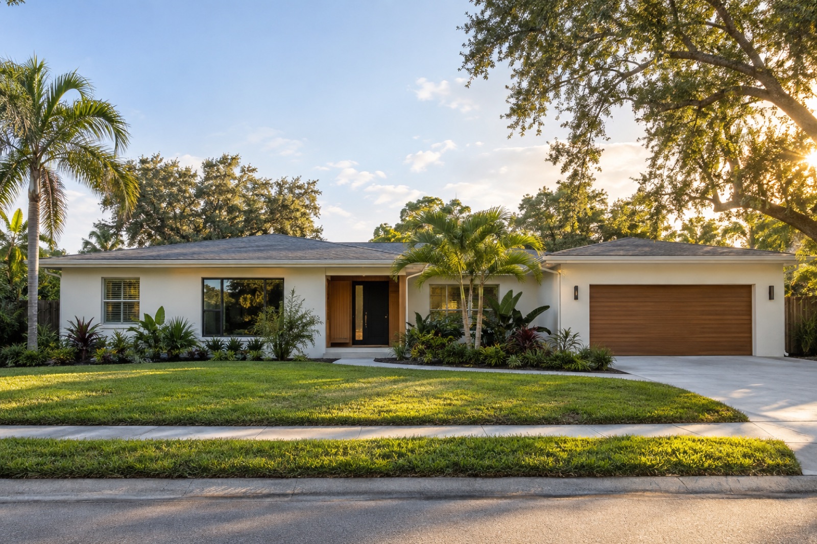 Original synthetic exterior rendering of a Clearwater-style home