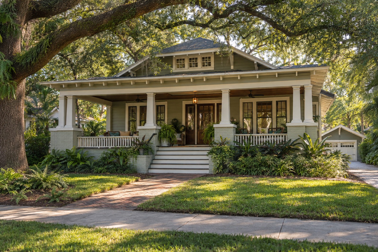 Original synthetic rendering for Restored craftsman with a generous front porch