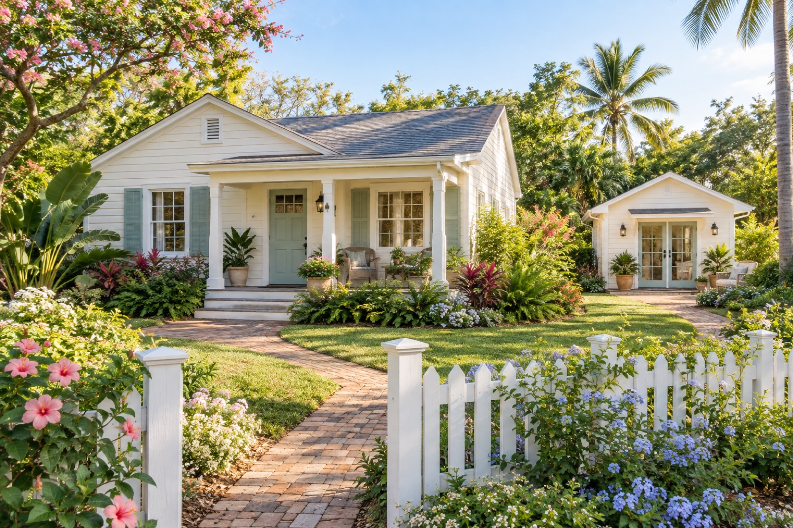 Original synthetic rendering for Charming cottage with a detached creative studio