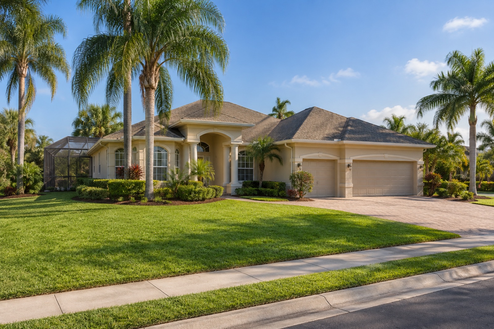 Original synthetic rendering for Spacious family home with pool and bonus room